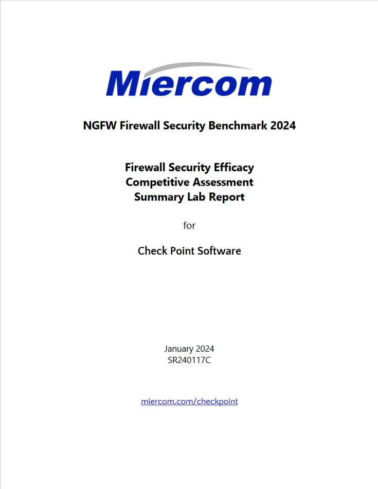 2024 Miercom Firewall Report