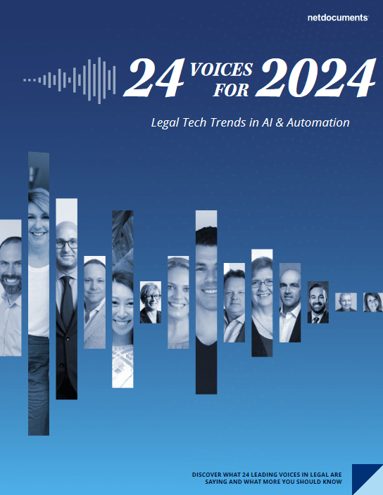 24 Voices for 2024 Legal Tech Trends in Ai & Automation2