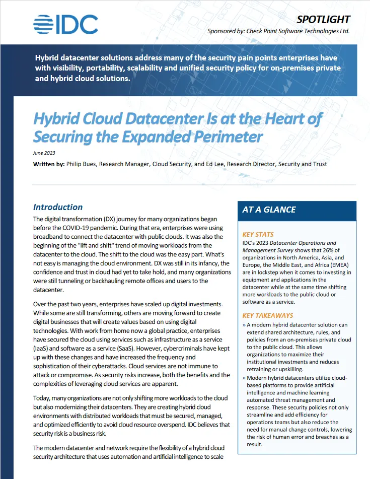 IDC Hybrid Datacenter Buyer's Guide